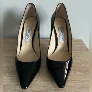 Jimmy Choo Black Patent Leather Pumps